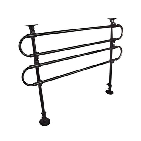 Zone Tech Universal Fit-Adjustable -Sturdy-Heavy Duty- Portable -Sleek -Shiny Black- Travel - Pet Safety Barrier