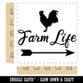 thumbnail image 2 of Farm Life Rooster Arrow Weathervane Square Rubber Stamp Stamping Scrapbooking Crafting - Large 2.75in, 2 of 7