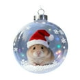 thumbnail image 1 of Adorno navideño de rana, colgante acrílico plano en 2D, decoración para árboles con motivos de la fauna silvestre, decoración festiva para habitaciones, regalos significativos para niños, 1 of 7