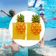 thumbnail image 3 of Brazaletes inflables flotantes para natación, 1 par de anillos para brazos, brazaletes de tubo flotantes, brazaletes para niños y adultos, brazaletes , Piña, 3 of 7