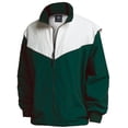 thumbnail image 3 of Charles River Adult Championship Jacket in Forest/White M | 9971, 3 of 4