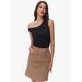 thumbnail image 6 of Womens Off The Shoulder Tops Sleeveless Shirts Going Out Crop Tank Tops Slim Fitted Summer Outfits, 6 of 6
