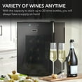 thumbnail image 2 of Whynter 20-Bottle Thermoelectric Wine Cooler, Black, 2 of 14