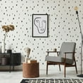 thumbnail image 3 of Tempaper Brushmarks Black Peel and Stick Wallpaper, 20.5" x 16.5', 3 of 8