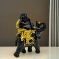 thumbnail image 3 of 2x Estatua de Buda Adorno Escultura Montar Figuras en Miniatura, 3 of 9