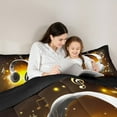 thumbnail image 5 of Feelyou 3D Headphones Child Queen Comforter Set, Melody Musical Note Bedding Sets, Music Theme Reversible Bedding Comforter Set, Super Cozy Room Decor, 3-Piece, 5 of 8