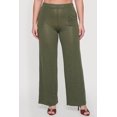 thumbnail image 3 of Women's Plus Size High Waisted Wide Leg Casual Pants with Pockets, 3 of 4