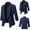 Navy 1, variant on BVnarty Women's Top Office Open Front Cardigan Long Sleeve Shacket Jacket Casual Winter Fashion Top Lapel Lightweight Plus Size Solid Color for Mujer Black XL