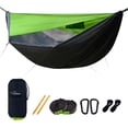 thumbnail image 1 of Camping Haock with Mosquito Net and Sunshade Backing Haock with Ridge Rope Tree Straps Lightweight Portable Haocks for Outside Hiking and Travel, 1 of 9