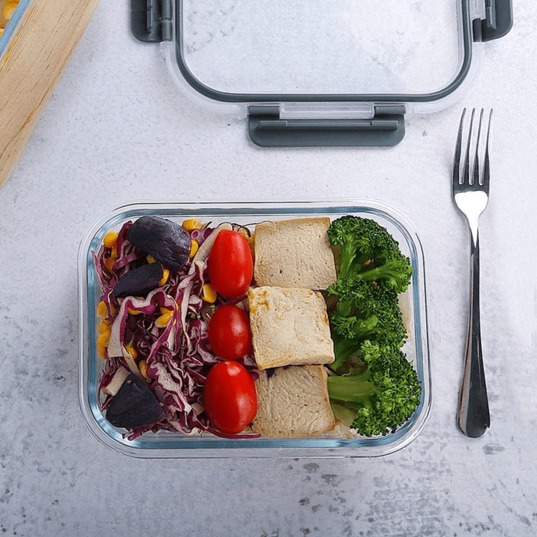 Glass Meal Prep Containers Extra Large with Airtight Lids - 10