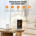 thumbnail image 3 of 1pc,1000W Portable Electric Heaters For Indoor Use, 90° Oscillation, 8H Timer, Quiet, 3 of 4