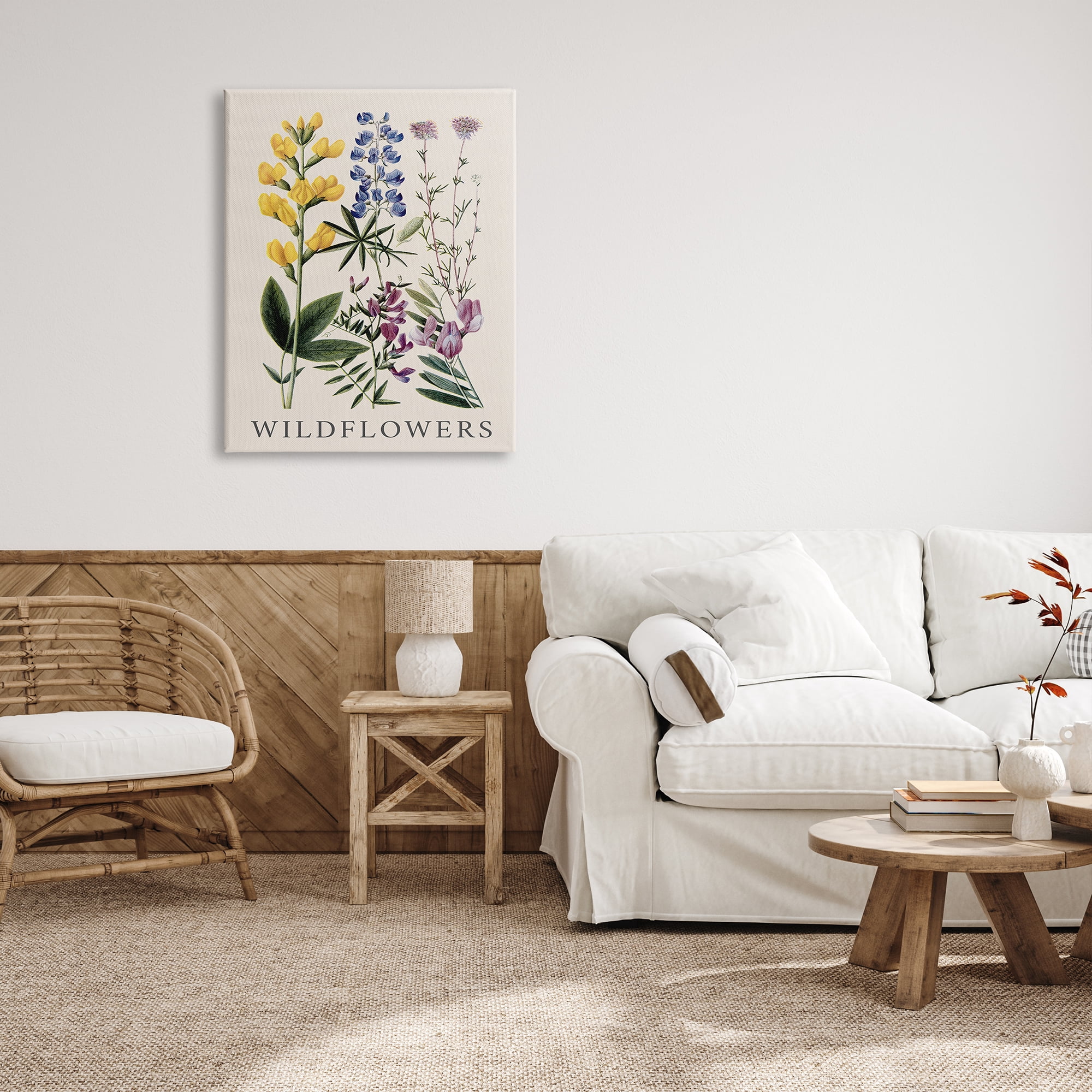 Stupell Industries Wildflower Species Study Botanical & Floral Painting Gallery Wrapped Canvas Art Print Wall Art, 30 x 40