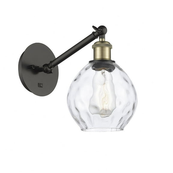 317-1W-BAB-G362-LED-Innovations Lighting-Waverly - 1 Light Small Wall Sconce In Industrial Style-10.88 Inches Tall and 6 Inches Wide Black Antique