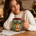thumbnail image 7 of Trovenix Reindeer Coffee Mug 2D Ceramic Christmas Cup, Hot Cocoa Milk Tea Drinking Mug for Home Office, Festive Holiday Gift for Family, 7 of 7