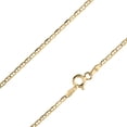 thumbnail image 5 of 925 Sterling Silver, Flat Mariner Gold Plated Chain 1.7mm Necklace - Hypoallergenic and Tarnish Resistant - By Oliver & Navy, 5 of 5
