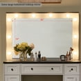T4TREAM Farmhouse Makeup Vanity Set with 36'' Large Mirror and Lights