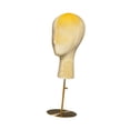 thumbnail image 4 of Soporte para pelucas, modelo de cabeza de maniquí, decoración del hogar, soporte para sombreros ajustable y estable, soporte de exhibición de pelucas Amarillo y Oro Base, 4 of 10