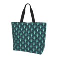 thumbnail image 2 of Fuzoiu Green Vintage Peacock Print Tote Bags for Women,Shoulder Bag, Gym Tote,Top Handle Ladies Shoulder Bags for Work Beach Travel and Shopping Grocery, 2 of 9
