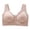 Beige, variant on Front Closure Bra No Underwire Seamless V Breathable Support Women's Underwear (Black, 48F)