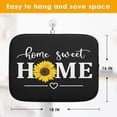 thumbnail image 2 of Absorbent Dish Drying Mat, Sunflower Happy Family Home Sweet Home Microfiber Pad for Kitchen Counter, Coffee Bar Decor, Heat Resistant and Reversible, 16" x 18", 2 of 6