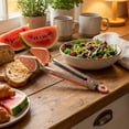 thumbnail image 5 of Cook With Color Mini Silicone Tongs, Stainless Steel Heat-Resistant Food Tongs for Appetizers, Watermelon, 5 of 5