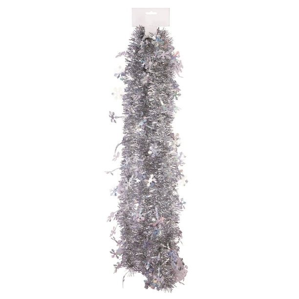 SNOWFLAKE TINSEL GARLAND - Walmart.com - Walmart.com