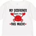 thumbnail image 4 of Inktastic Godson My Godfather Loves Me Boys or Girls Long Sleeve Toddler T-Shirt, 4 of 5
