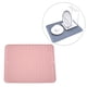 thumbnail image 3 of Tapete escurridor de platos plegable de silicona de grado alimenticio, antideslizante, rectangular, para mesa de cocina Rosa, 3 of 9
