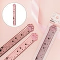 thumbnail image 3 of Almencla 3xCute Student Ruler Cat Paw-shaped Measuring Scale Clear Scale Accessories Pink 3 Pcs, 3 of 8
