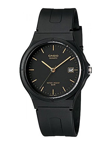 casio classic 3 hands analogue date watch