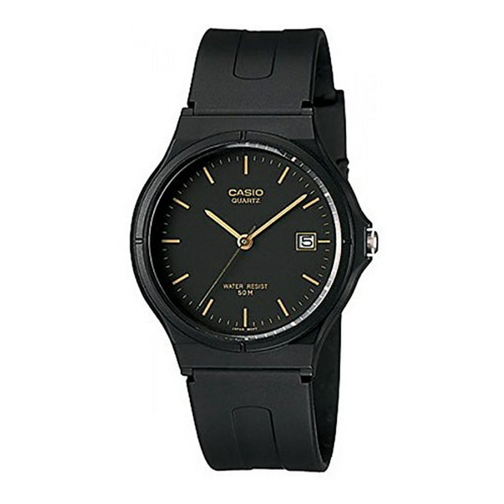 Casio - Casio Men's Black Analog Date Watch MW59-1E - Walmart.com ...