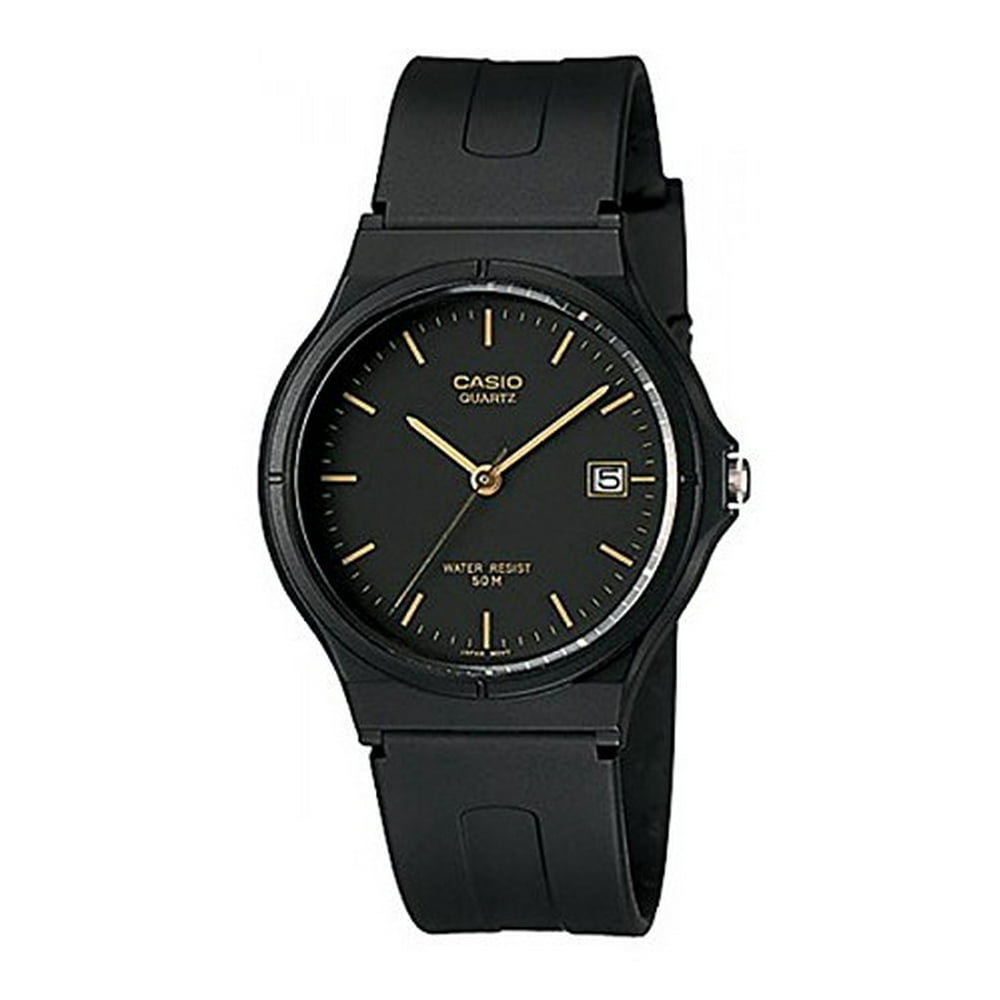 casio black analog