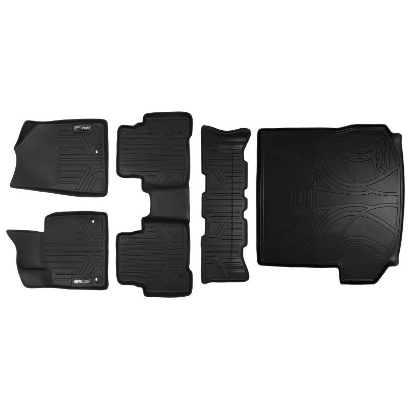 Maxliner 20132018 Hyundai Santa Fe 2019 Santa Fe XL 3 Row Set Floor Mats Maxtray Cargo Liner