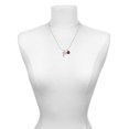 thumbnail image 3 of Delight Jewelry Silvertone Crystal Initial - P - Red Lucky Ladybug Necklace and Dangle Earrings Set, 3 of 6