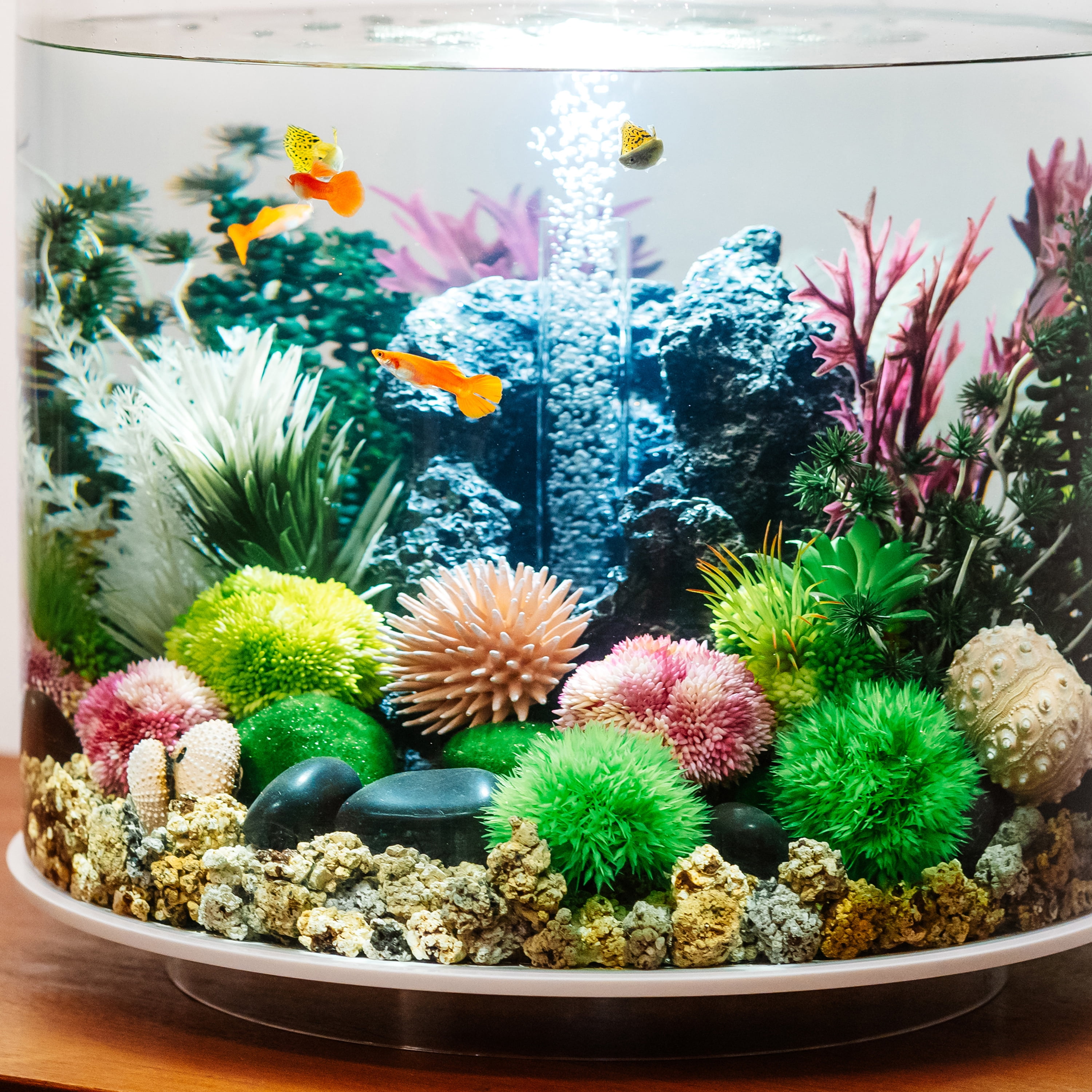 biOrb Green Coral Ball Set - Plastic Aquarium Plant Decoration