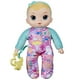 thumbnail image 1 of Baby Alive Soft ‘n Cute Doll, Blonde Hair, 11-Inch First Baby Doll Toy, Washable Soft Doll, Toddlers Kids 18 Months and Up, Teether Accessory, 1 of 5