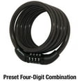 thumbnail image 2 of Master Lock 8143D Self Coiling Cable Lock, 4-Feet x 5/16-inch, Black, 2 Pack, 2 of 5