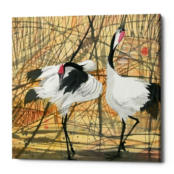 Epic Graffiti 'Longevity' by River Han, Canvas Wall Art, 18"x18"