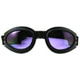 thumbnail image 2 of Birdz Eyewear Parrot Padded Motorcycle Goggles Black Frame and Purple Lens, 2 of 4