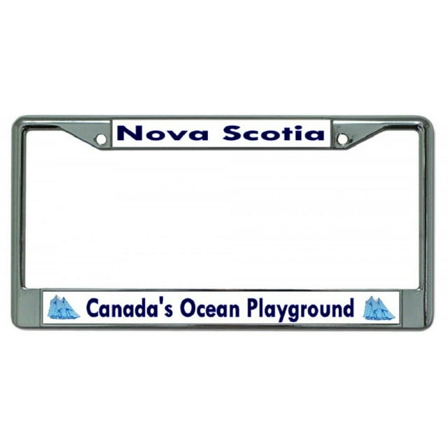 Cadre de Plaque d'Immatriculation Chromé pour Terrain de Jeu Océanique de la Nouvelle-Écosse et du Canada