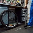 thumbnail image 1 of HONMEET Support de Dévoilage de Roue de Vélo Argenté Compatible avec Moyeu avant Outil de Réglage Acier, 1 of 8