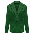 thumbnail image 2 of Rigardu Clearance Sale Blazers for Women Womens Casual Front Long Sleeve Lapel Collar Button Work Business Jacket Womens Blazer Green Xxl, 2 of 3