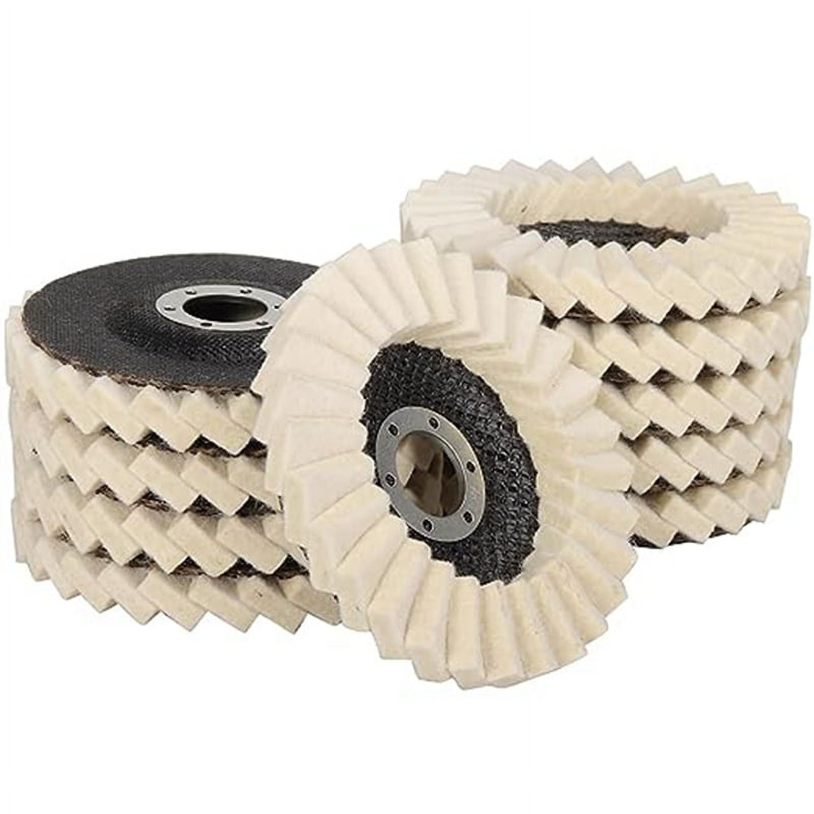 Felt Flip Disc Wool Wheel Louver Blade 5 Inch Wool Polishing Wheel Pad Suitable For Angle Grinder