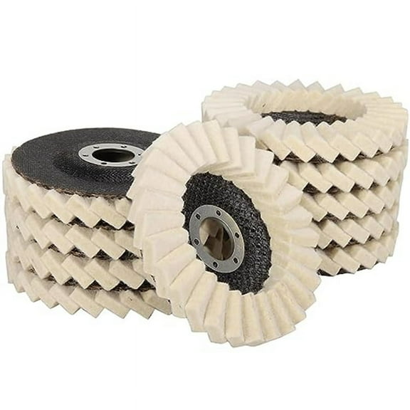 Felt Flip Disc Wool Wheel Louver Blade 5 Inch Wool Polishing Wheel Pad Suitable For Angle Grinder