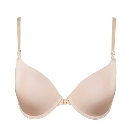 

Complexion Seamless Sexy Front Button Closure Bra Push Up Buckle Underwear Bra Multi-Size
