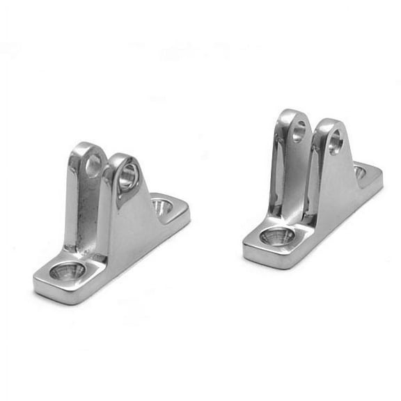 Attwood 2 1/4 x 11/16 Inch Stainless Steel Mount Boat Bimini Top Deck Hinges (Pair)