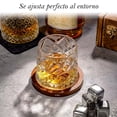 thumbnail image 3 of Vaso Giratorio De Vidrio VIMI Con Base De Madera Para Whisky Y Cocteles, 3 of 9