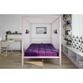 thumbnail image 2 of DHP Modern Metal Canopy Bed, Pink, 2 of 20