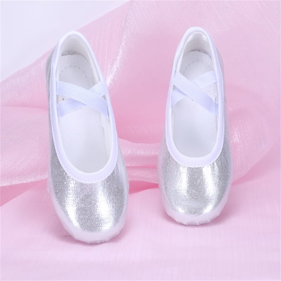 hengsof Girls Ballet Shoes for Practice Ballet Slipper for Dancing