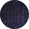 thumbnail image 1 of Ahgly Company Indoor Round Persian Blue Traditional Area Rugs, 7' Round, 1 of 4
